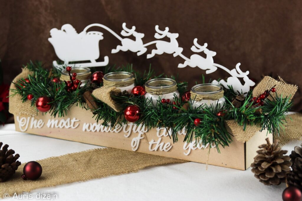 adventski vjenčići advent box advent vjenac za stol zlatni personalizirani s imenom 5