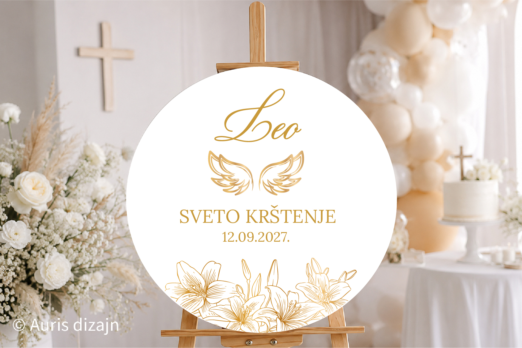 02 – ploča dobrodošlice za krštenje